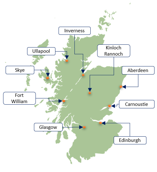 Places of interest in Scotland