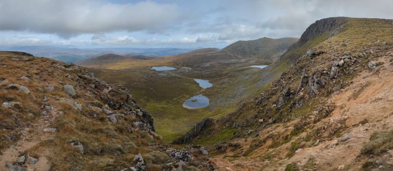 Looking North, Lochnagar from the back is on the right